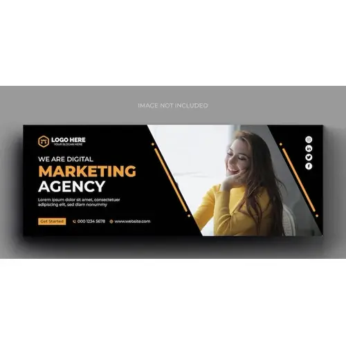 Digital marketing corporate facebook cover template