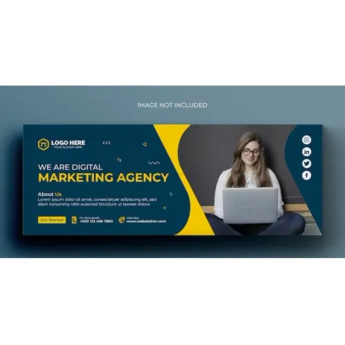 Digital marketing corporate facebook cover template