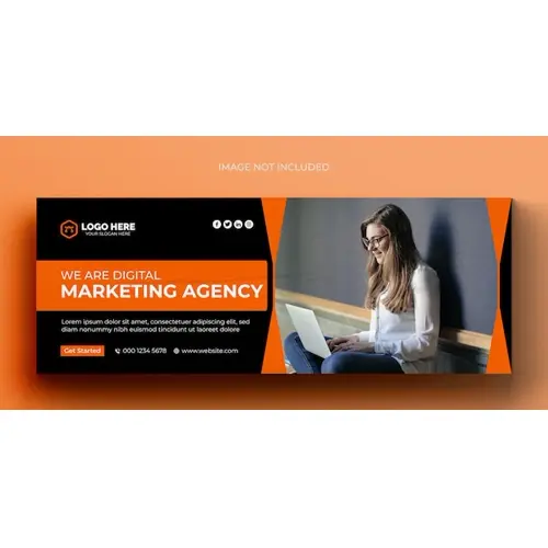 Digital marketing corporate facebook cover template