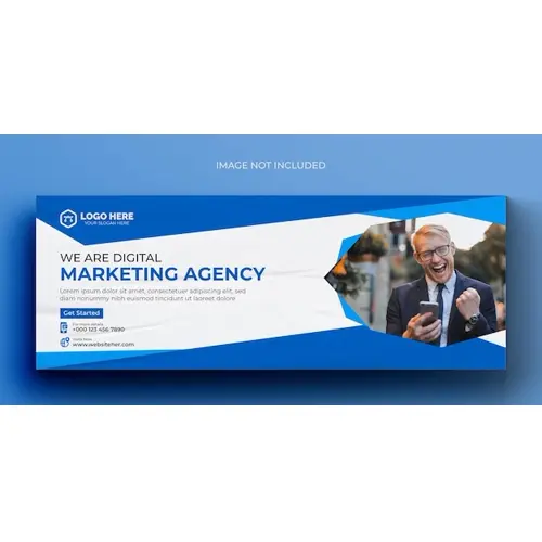 Digital marketing corporate facebook cover template