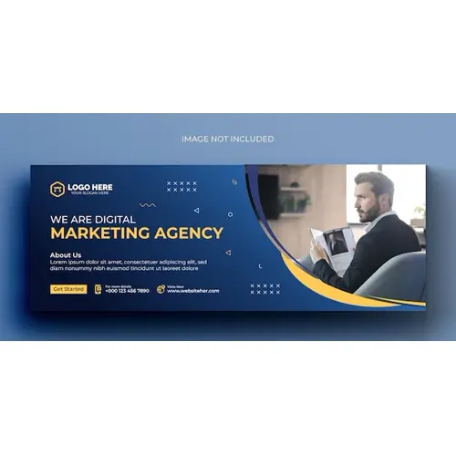 Digital marketing corporate facebook cover template