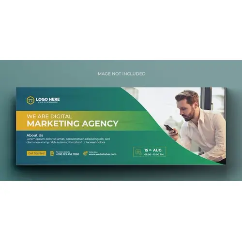 Digital marketing corporate facebook cover template