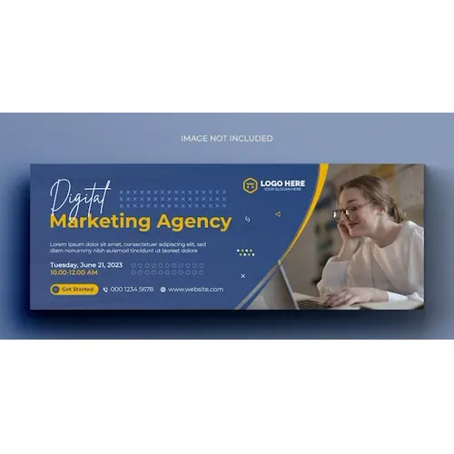Digital marketing corporate facebook cover template