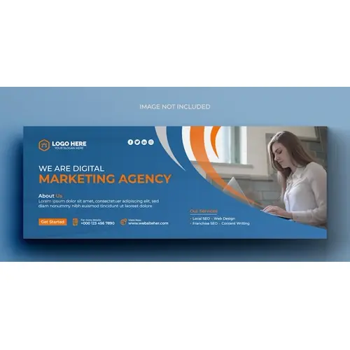 Digital marketing corporate facebook cover template