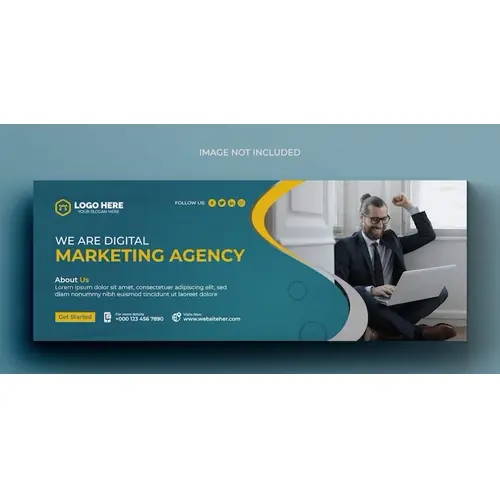 Digital marketing corporate facebook cover template