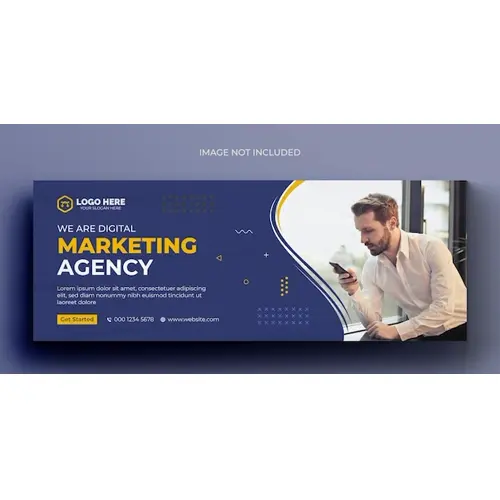 Digital marketing corporate facebook cover template