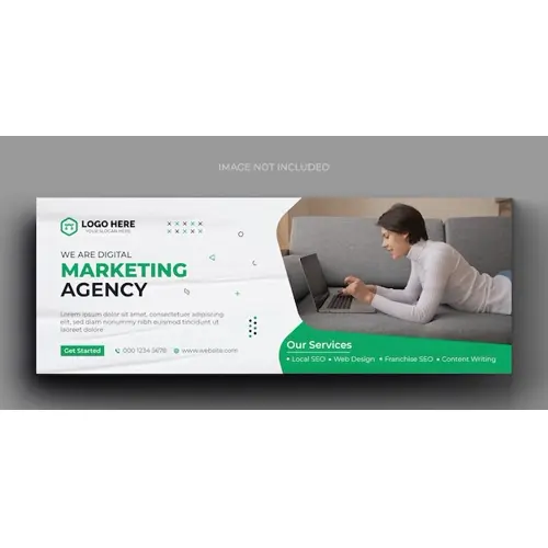 Digital marketing corporate facebook cover template