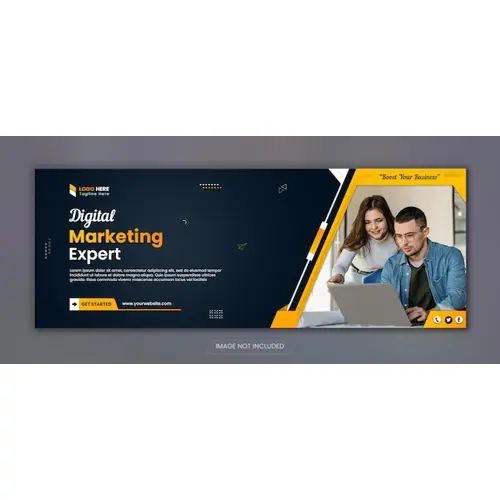 Digital marketing corporate new social media Facebook cover design template