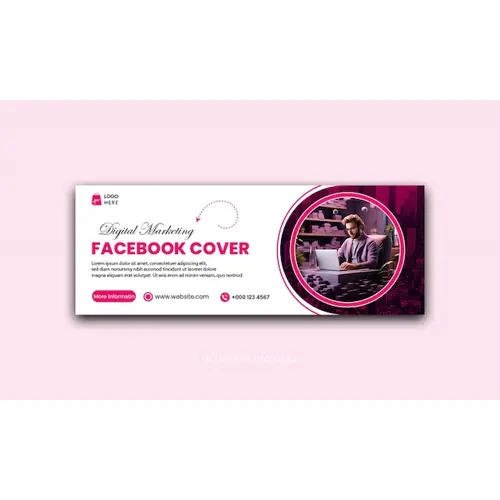 Digital marketing corporate social media facebook cover template