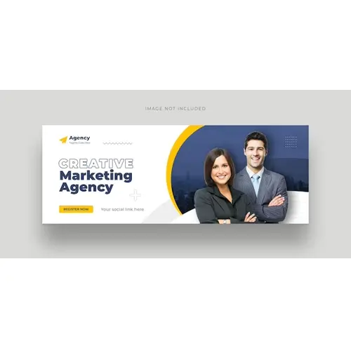 Digital marketing corporate social media Facebook cover template