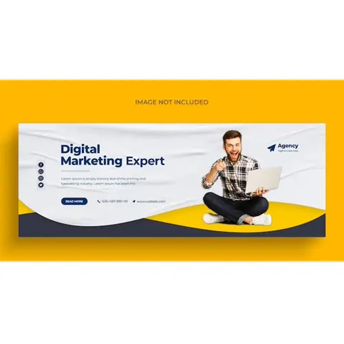 Digital marketing corporate social media Facebook cover template