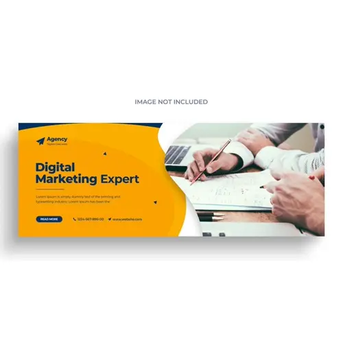 Digital marketing corporate social media Facebook cover template