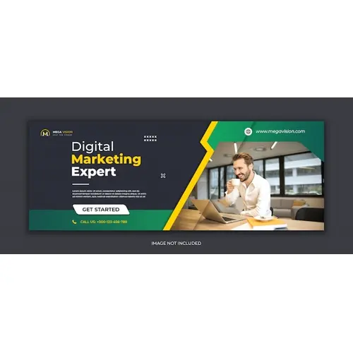 Digital marketing corporate social media Facebook cover template