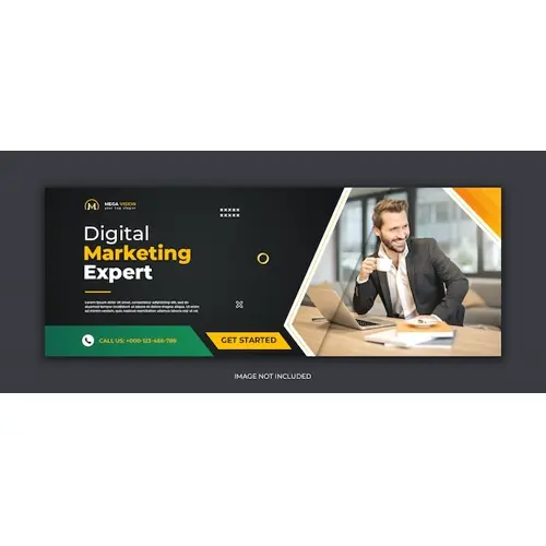 Digital marketing corporate social media facebook cover template