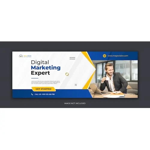 Digital marketing corporate social media Facebook cover template