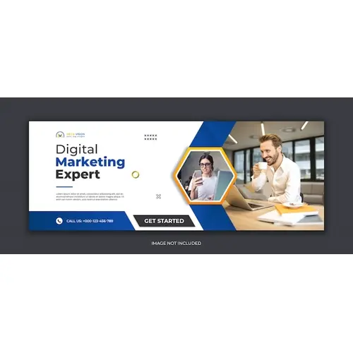 Digital marketing corporate social media Facebook cover template