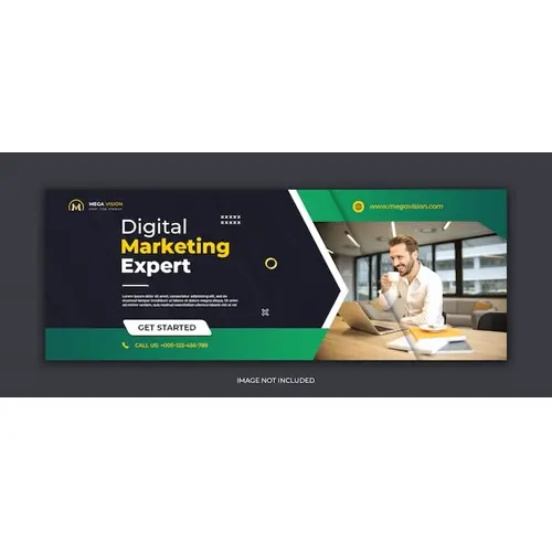 Digital marketing corporate social media Facebook cover template
