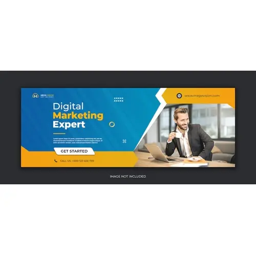 Digital marketing corporate social media Facebook cover template