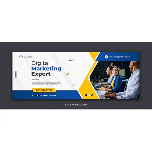 Digital marketing corporate social media Facebook cover template