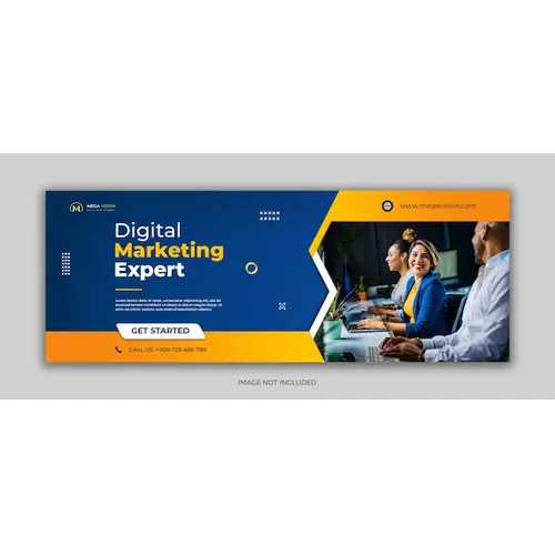 Digital marketing corporate social media Facebook cover template