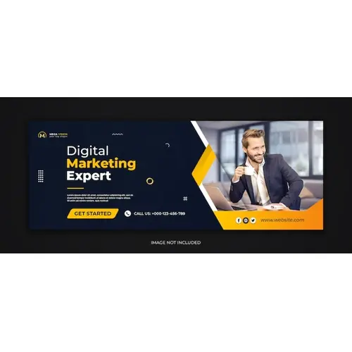Digital marketing corporate social media facebook cover template