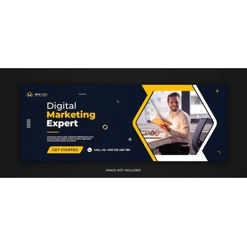 Digital marketing corporate social media facebook cover template