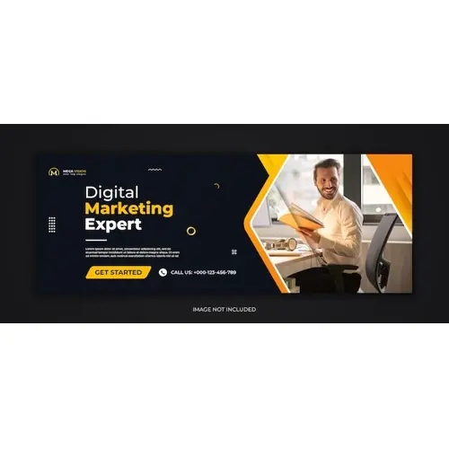 Digital marketing corporate social media facebook cover template