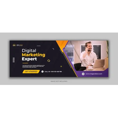 Digital marketing corporate social media facebook cover template