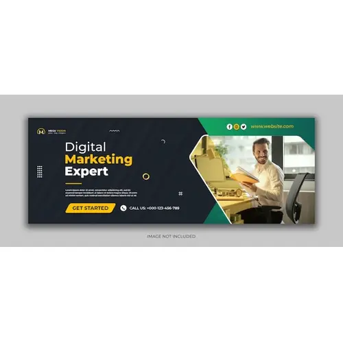 Digital marketing corporate social media facebook cover template