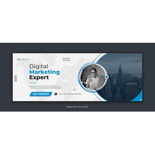 Digital marketing corporate social media facebook cover template
