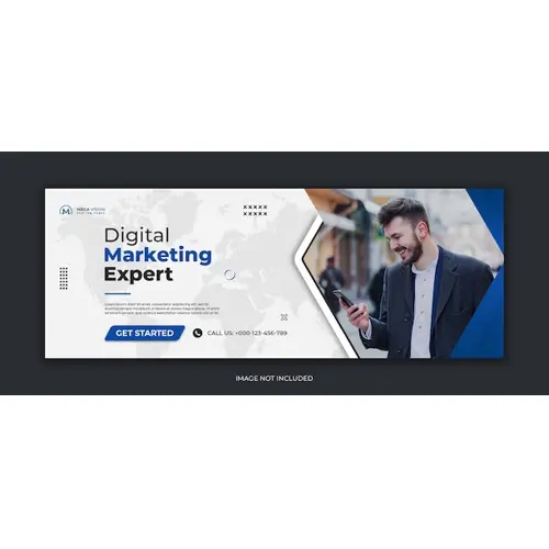 Digital marketing corporate social media facebook cover template