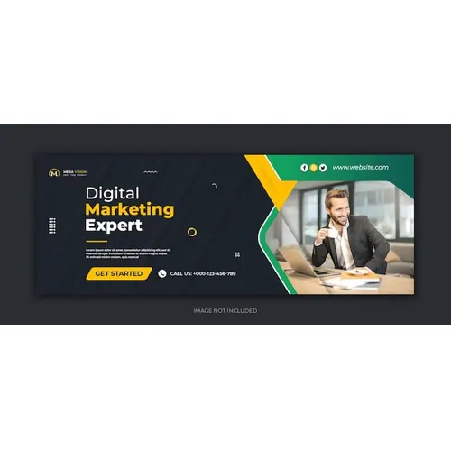 Digital marketing corporate social media facebook cover template