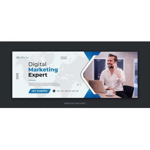 Digital marketing corporate social media facebook cover template
