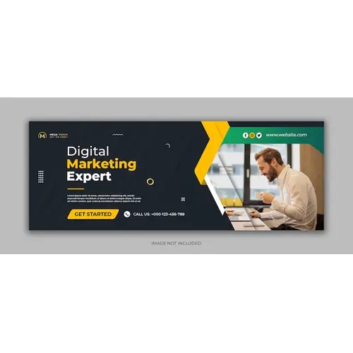 Digital marketing corporate social media facebook cover template