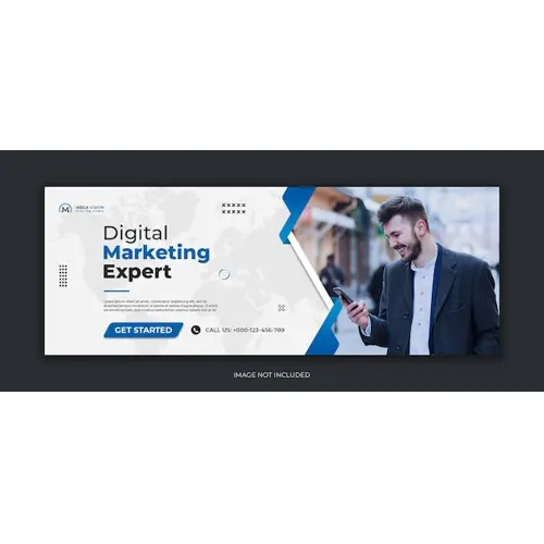 Digital marketing corporate social media facebook cover template