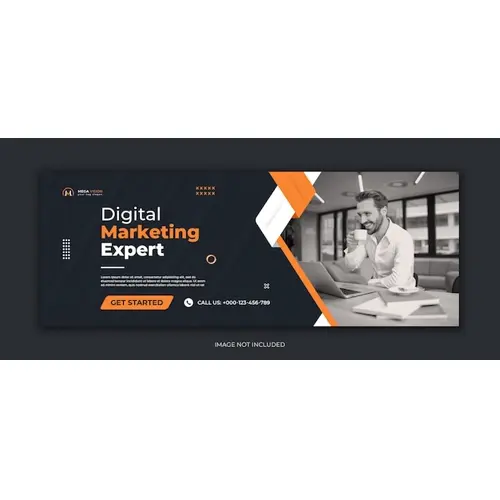 Digital marketing corporate social media facebook cover template