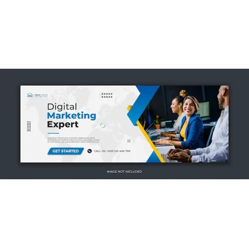 Digital marketing corporate social media facebook cover template