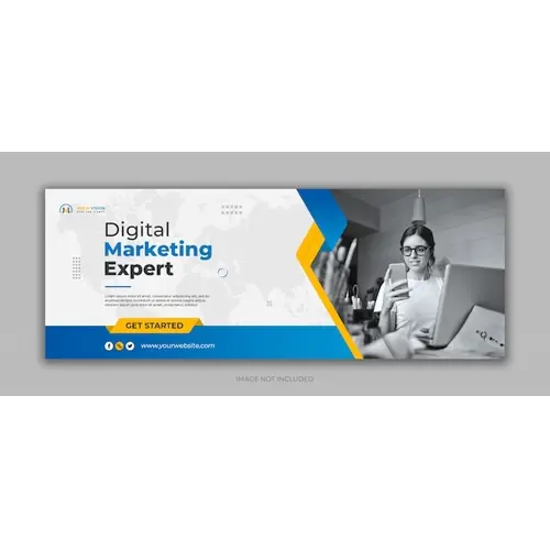 Digital marketing corporate social media facebook cover template