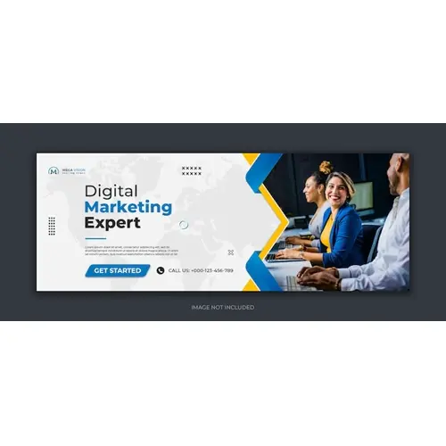 Digital marketing corporate social media facebook cover template