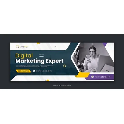 Digital marketing corporate social media facebook cover template