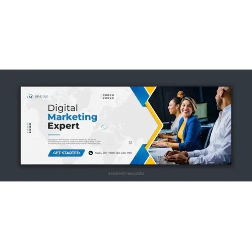 Digital marketing corporate social media facebook cover template