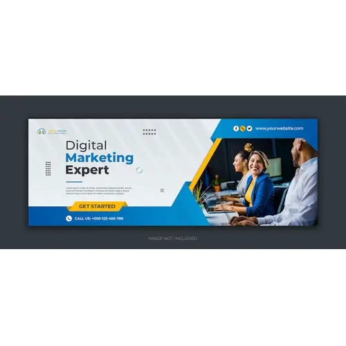 Digital marketing corporate social media facebook cover template