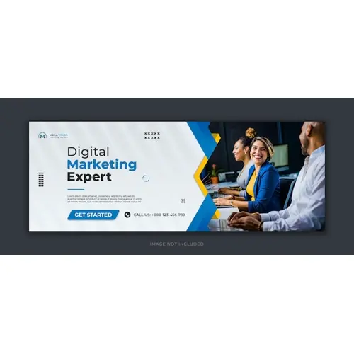Digital marketing corporate social media facebook cover template
