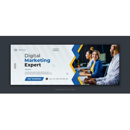Digital marketing corporate social media facebook cover template