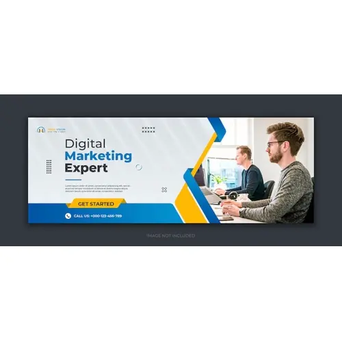 Digital marketing corporate social media facebook cover template