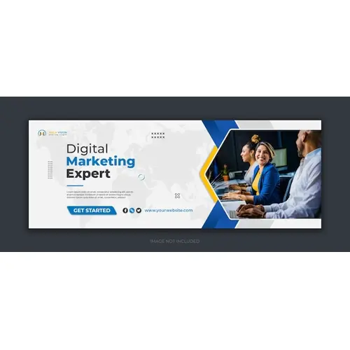 Digital marketing corporate social media facebook cover template