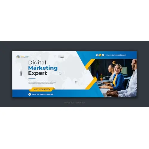 Digital marketing corporate social media facebook cover template