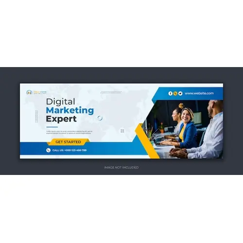 Digital marketing corporate social media facebook cover template