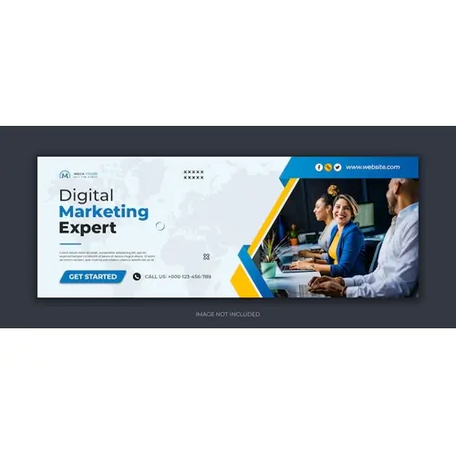Digital marketing corporate social media facebook cover template