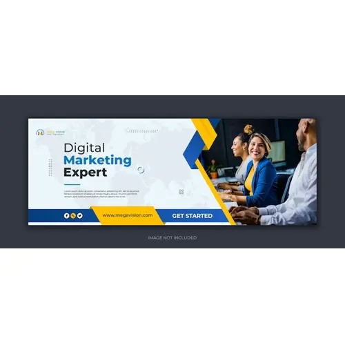 Digital marketing corporate social media facebook cover template
